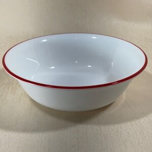 Corelle BANDHANI Cereal Bowl White With Red Rim 6” (More Available)